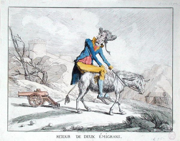 Retour de deux émigrants - French School