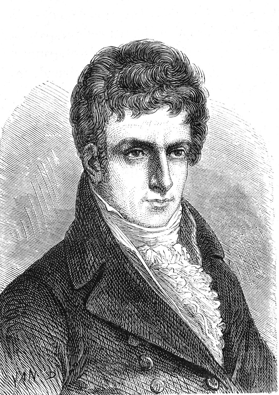 Robert Fulton (1765-1815), ingénieur et inventeur américain (bateau à vapeur) - French School