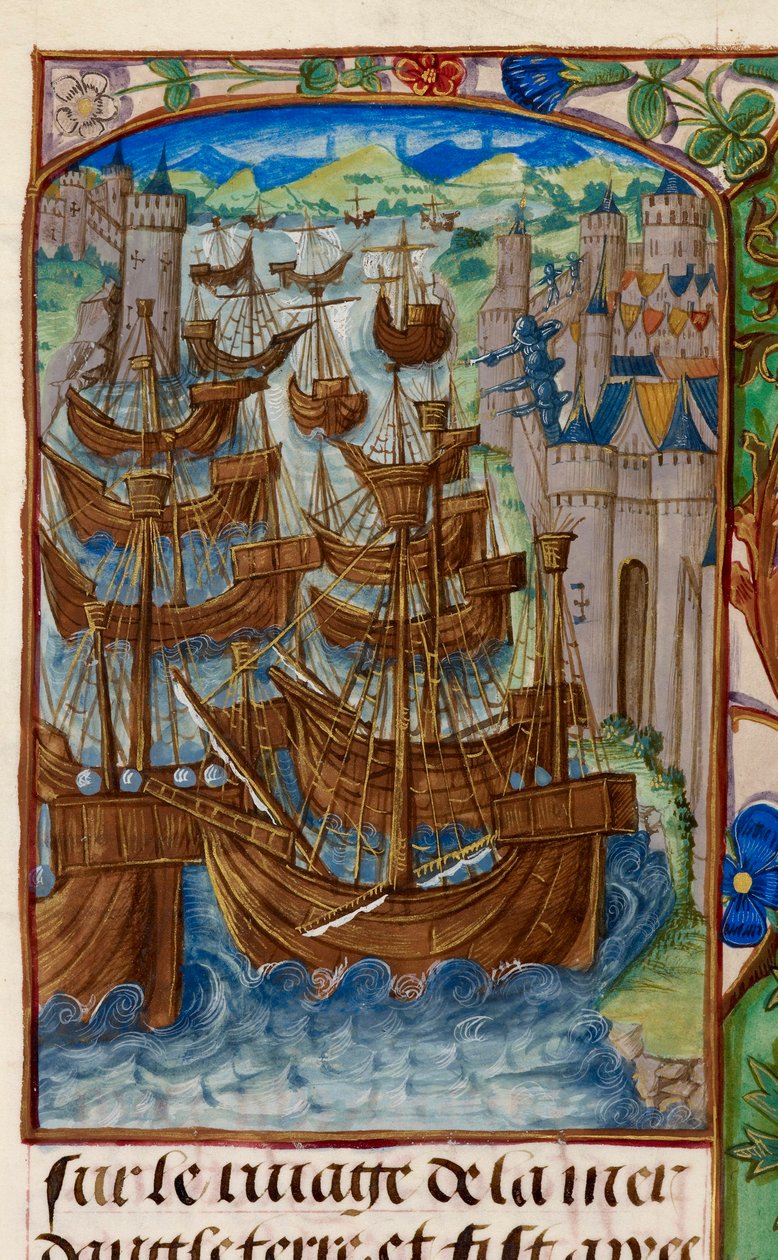 La flotte française attaquée à Sluys, des 
