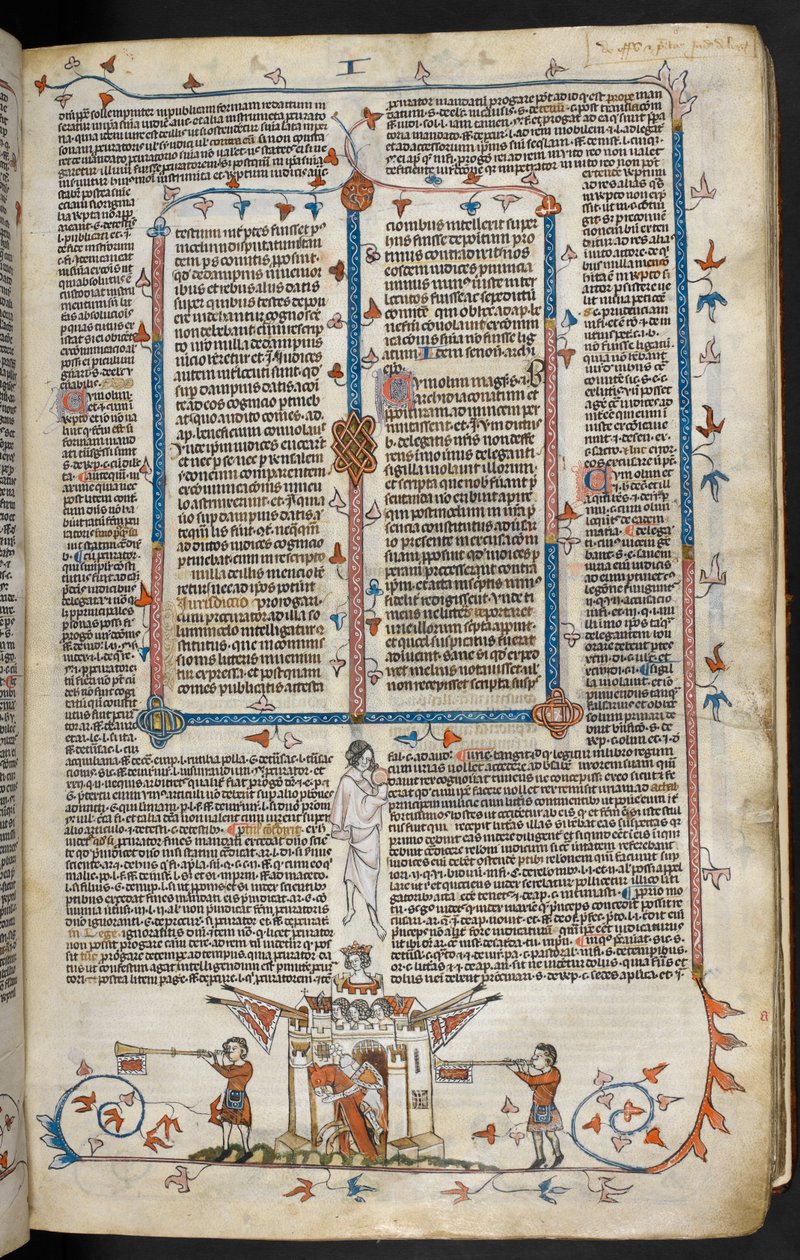 Scène en bas de page d