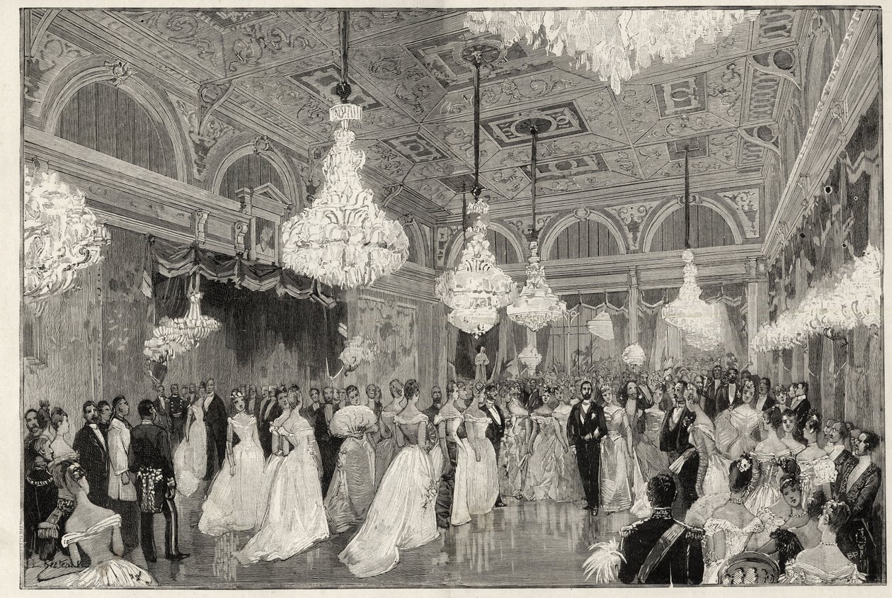 Sadi Carnot (1837-1894) Président français de 1887 à 1894 et sa femme au palais de l