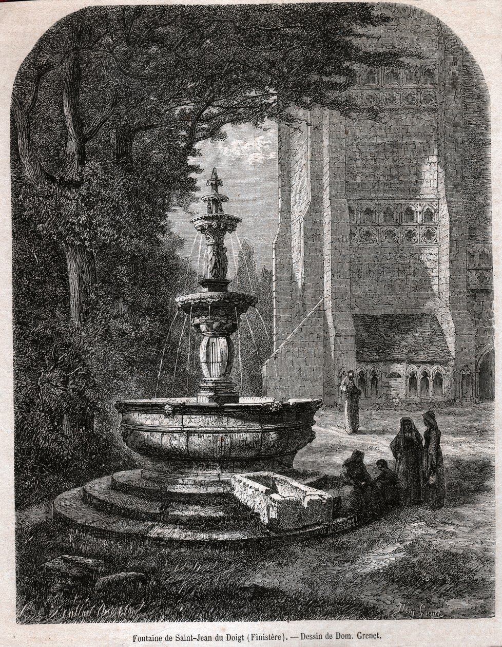 Saint Jean du Doigt (gravure, vers 1850) - French School