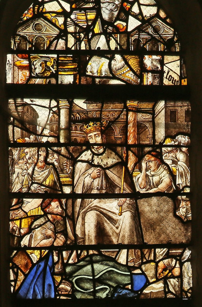 Scène de la vie de Saint Louis : rendre justice - French School