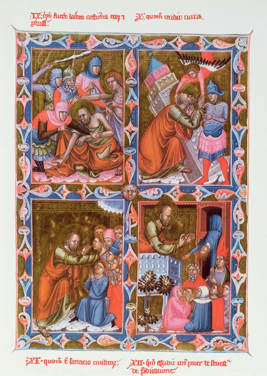 Scènes de la vie de Saint Paul, fac-similé d