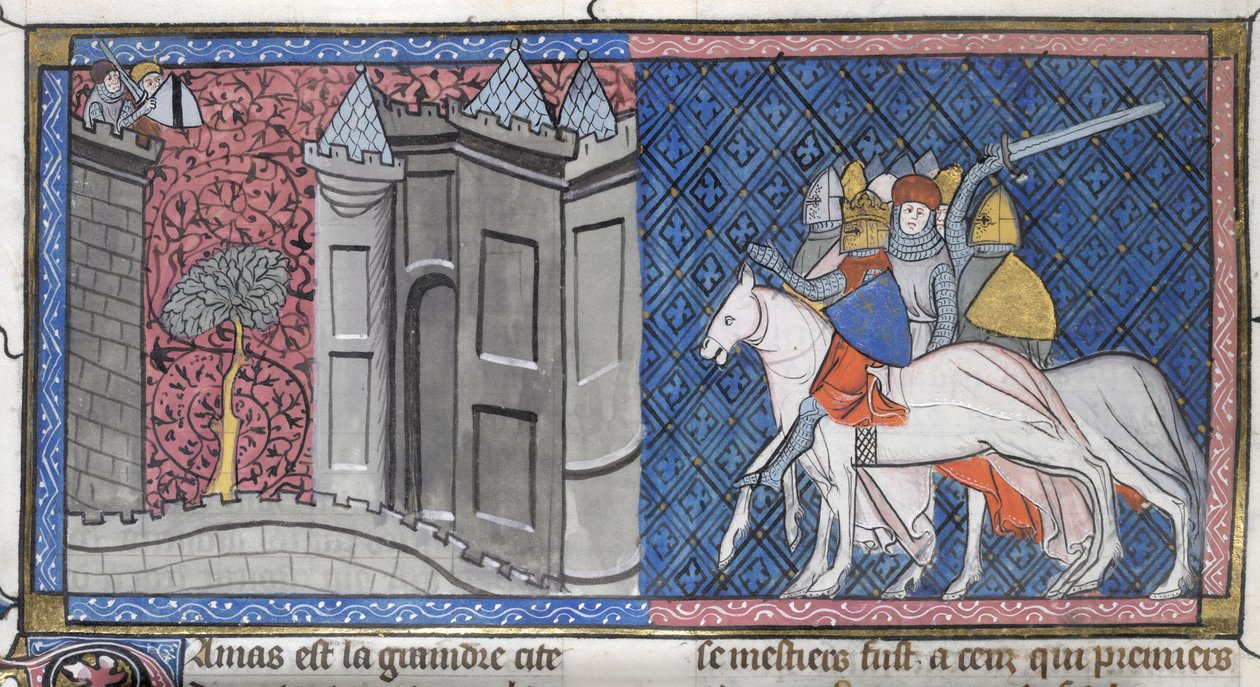 Siège de Damas - Louis VII le Jeune - French School