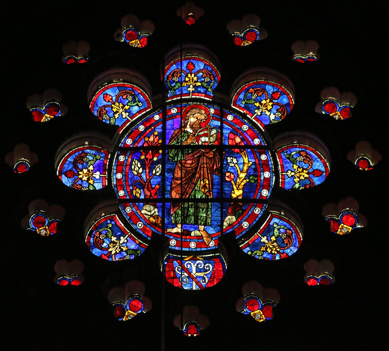 Saint Jean-Baptiste dans le désert avec l