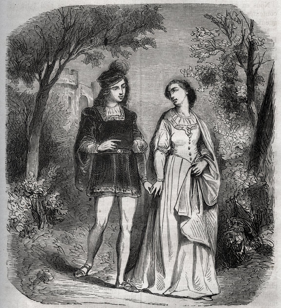 Ils marchaient ensemble dans le parc : Francesca de Rimini - French School