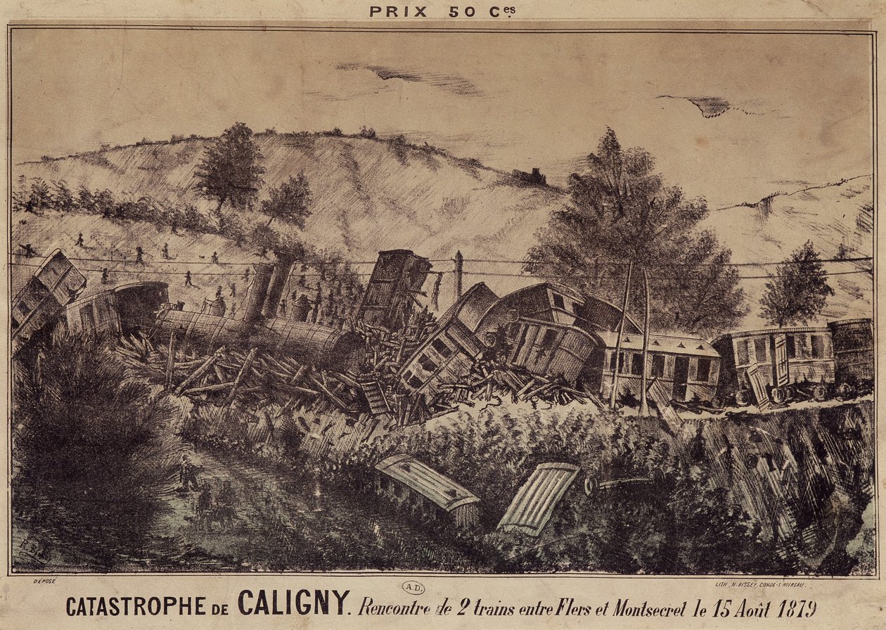 La catastrophe de Caligny : Collision de deux trains entre Flers et Montsecret, 15 août - French School