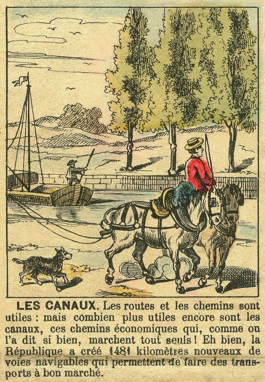Les Canaux, illustrant les bienfaits de la Troisième République sur la construction des canaux pour l