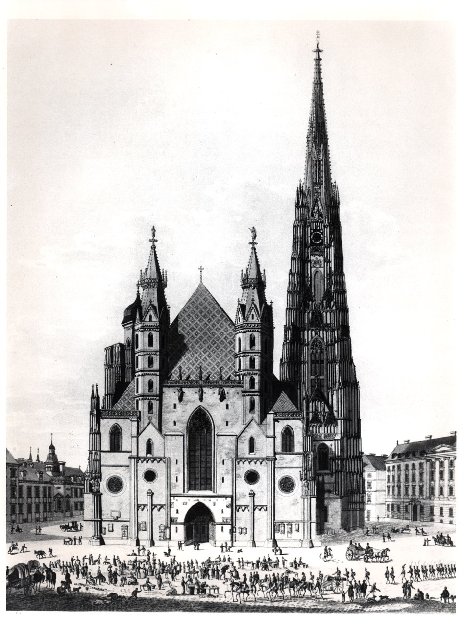 La cathédrale Saint-Étienne à Vienne, 1821 - French School