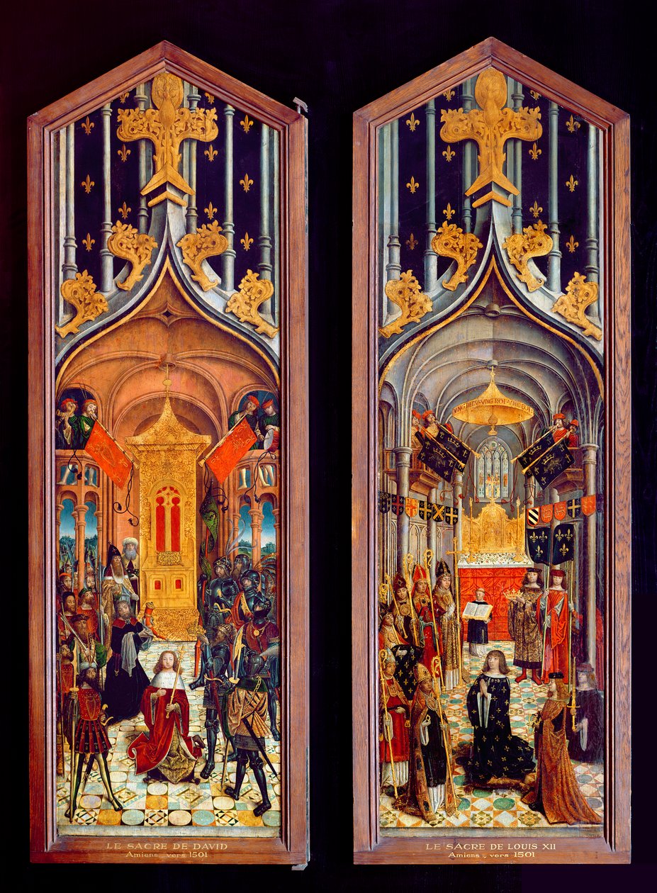 Le Couronnement de David et Louis XII (1462-1515) 1501 - French School