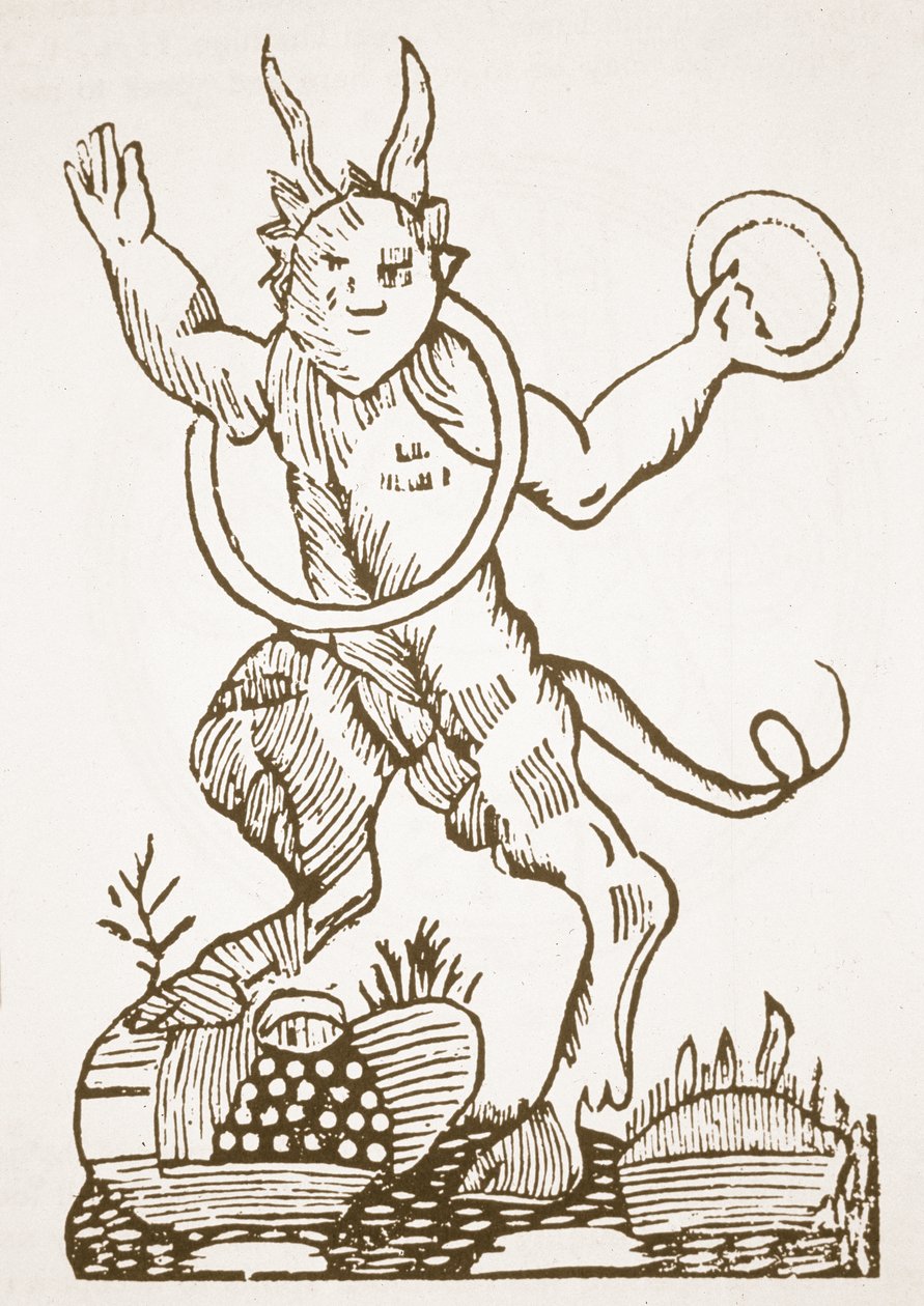 Le diable indiquant des trésors cachés, copie d