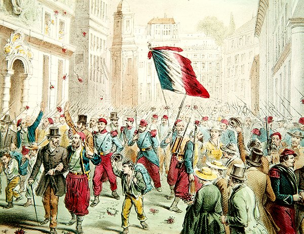 Les Français entrant à Gênes en 1859 - French School