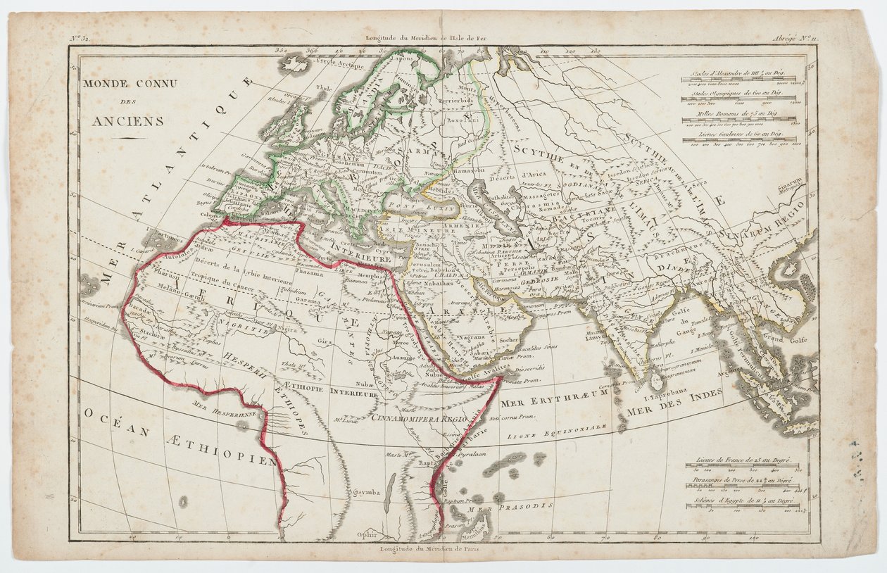 Le Monde connu des Anciens - French School