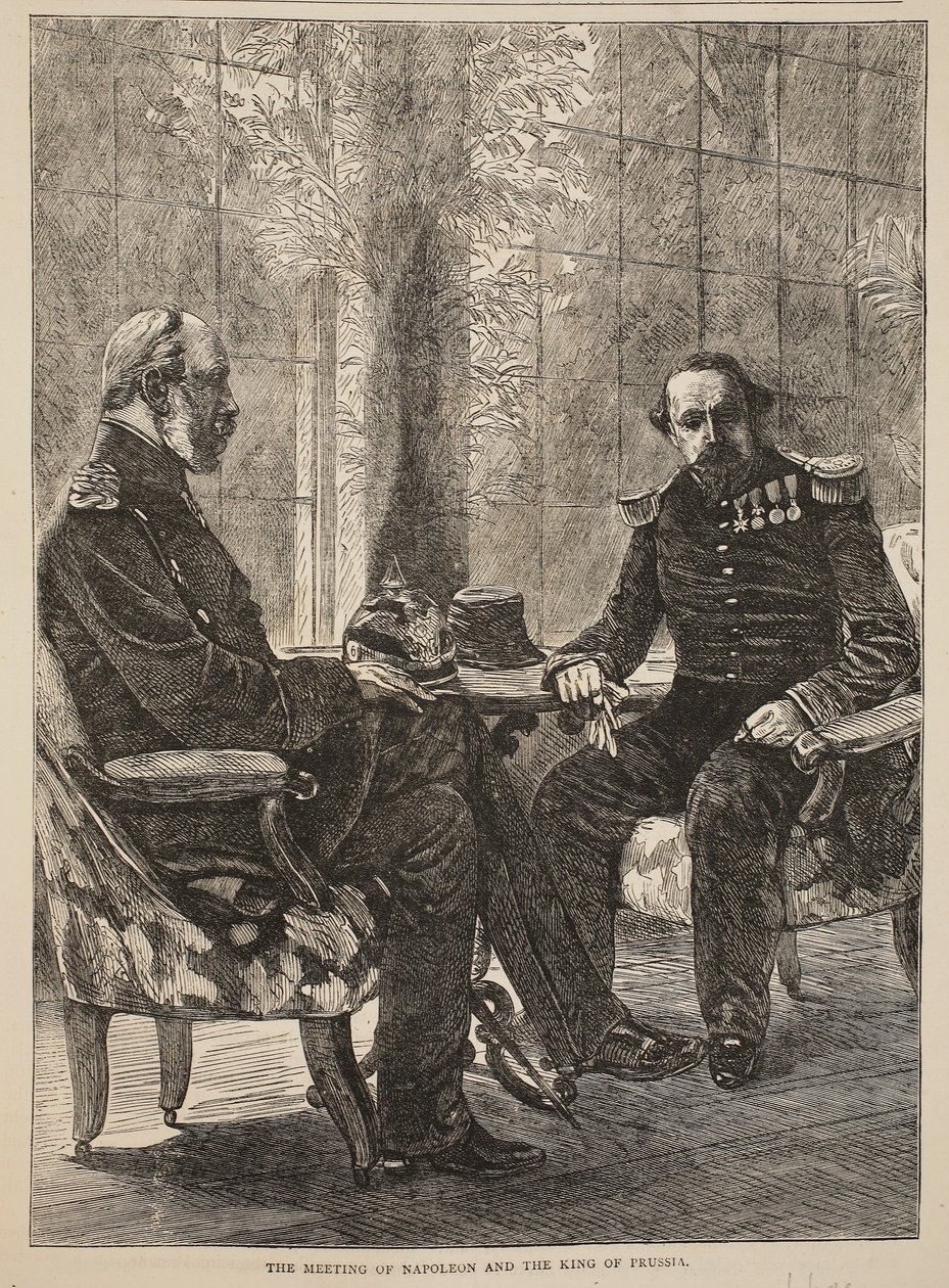 La rencontre de Napoléon et du roi de Prusse, septembre 1870, illustration de l