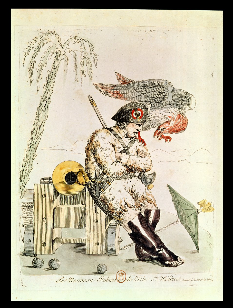 Le Nouveau Robinson de Sainte-Hélène, 1815 - French School