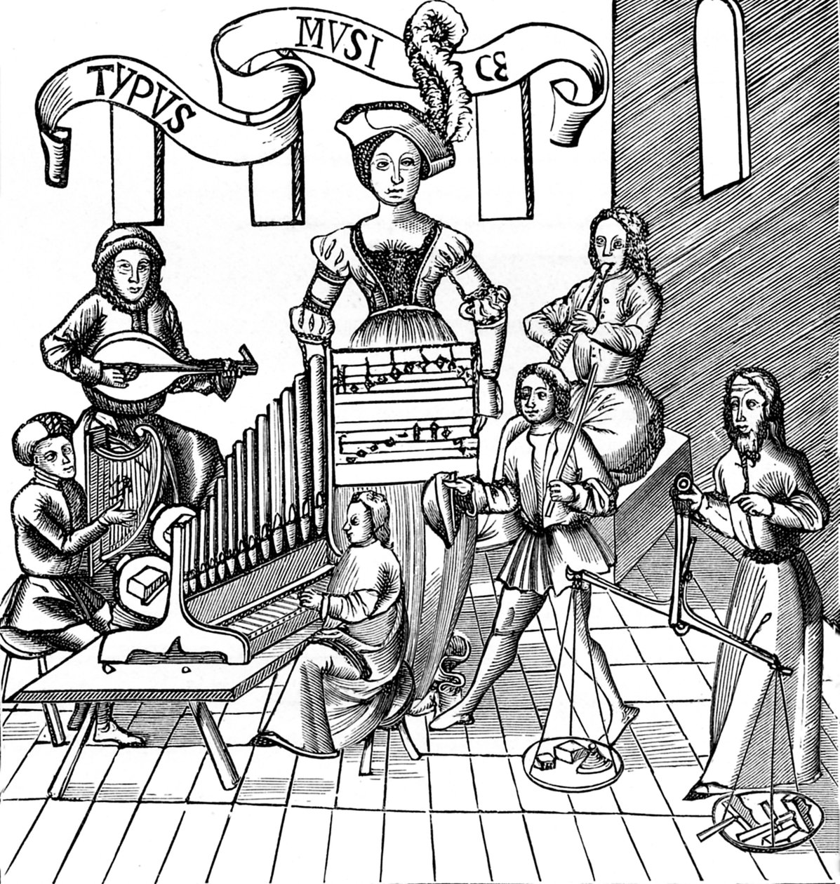 La personnification de la musique - French School