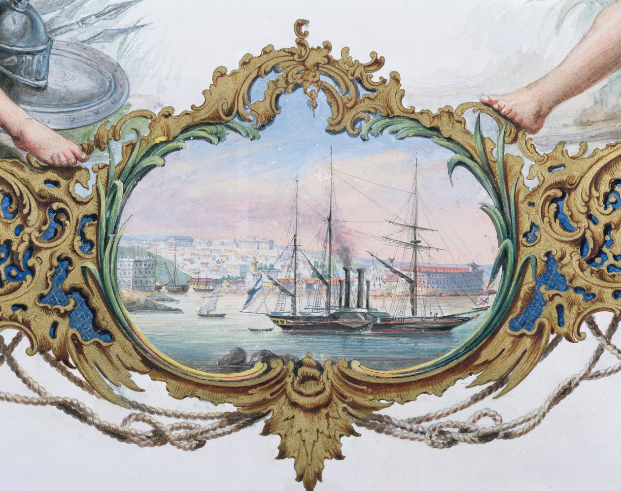 Le port de Sébastopol, 1854 - French School
