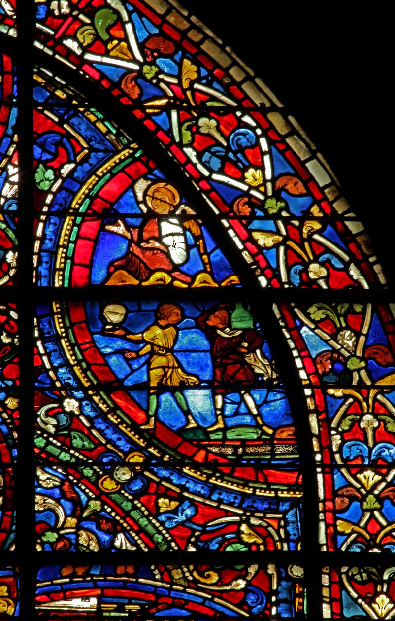 Le Fils Prodigue : les majordomes servent le repas ; un ange - French School