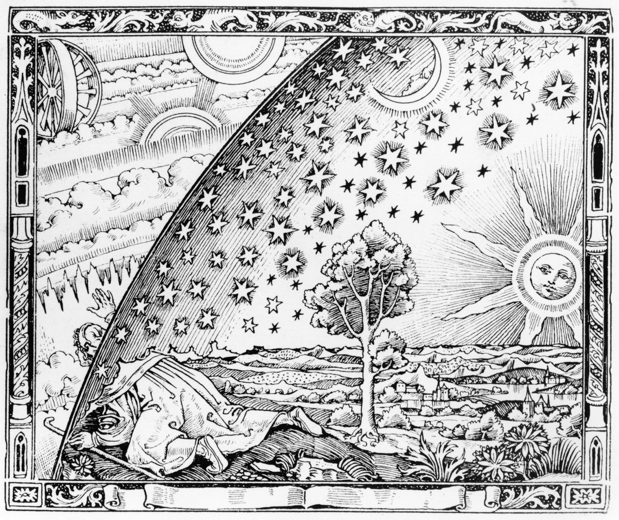 Le scientifique quittant le monde, dans le style de c.1520, de L