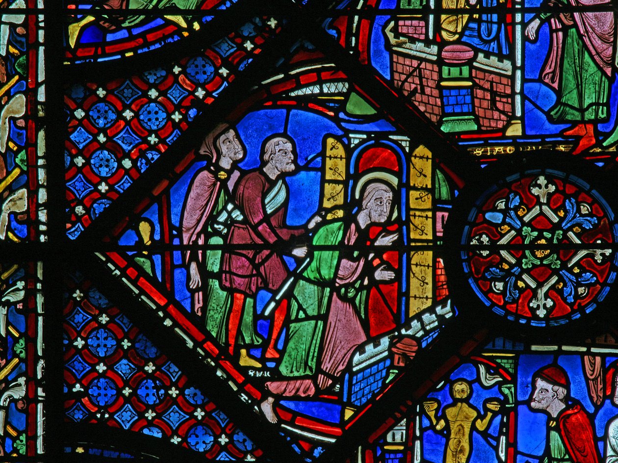 La fenêtre de Saint Jacques : Jacques jeté en prison - French School