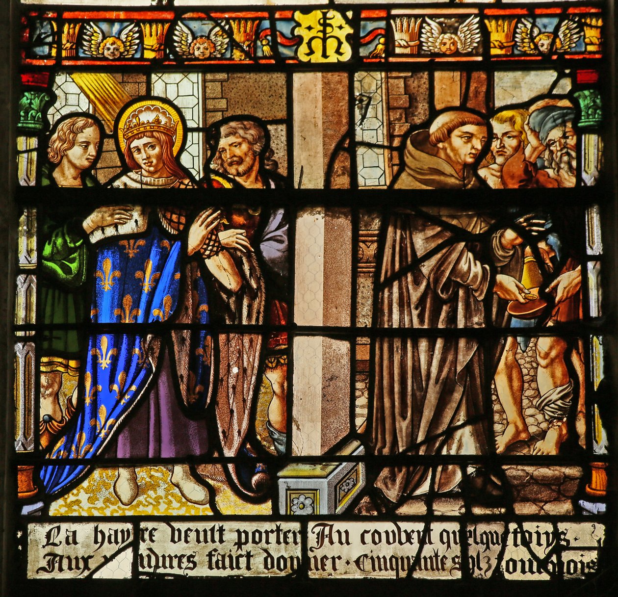 La fenêtre de Saint Louis : Louis fait pénitence et donne l
