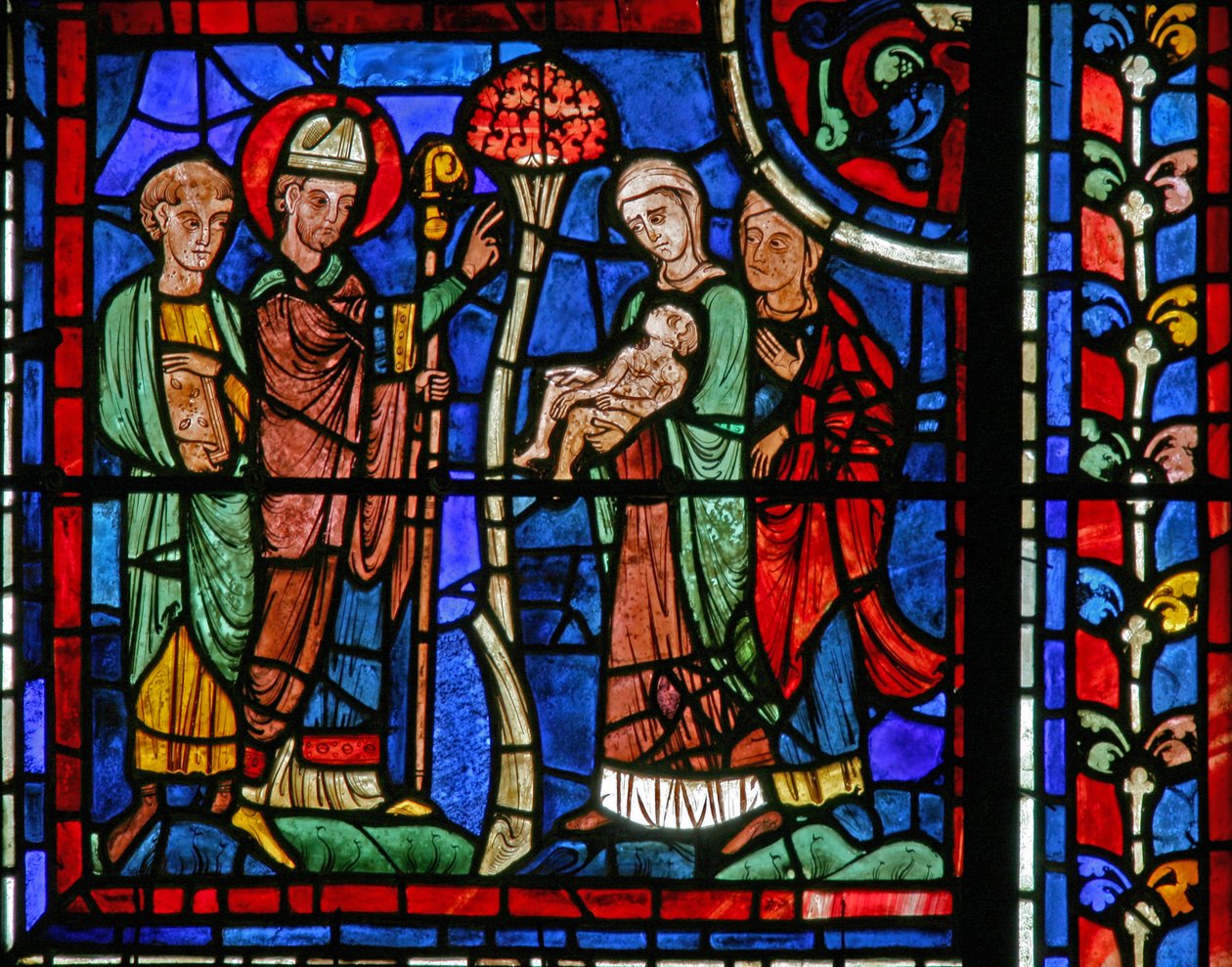 La fenêtre de Saint Martin : le saint ressuscite un enfant - French School