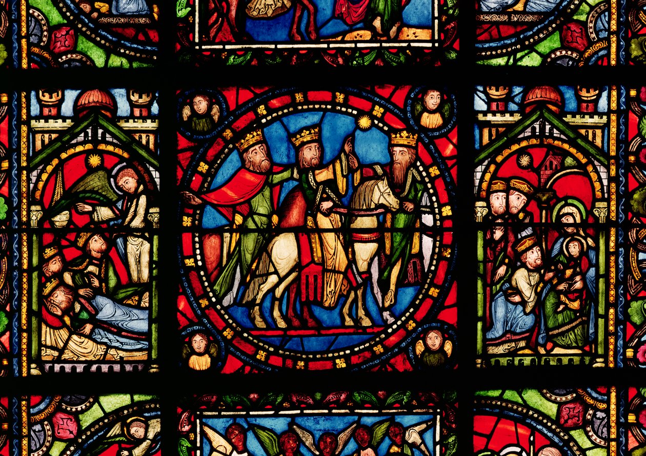 Les Trois Mages (détail) - French School