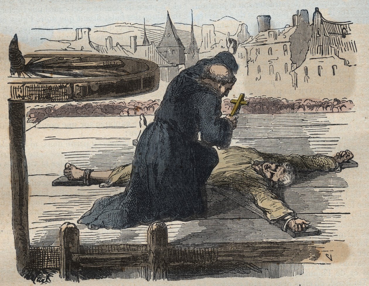 La torture de Jean Calas, illustration de Causes célèbres de tous les peuples..., par Armand Fouquier, 1858-67 - French School