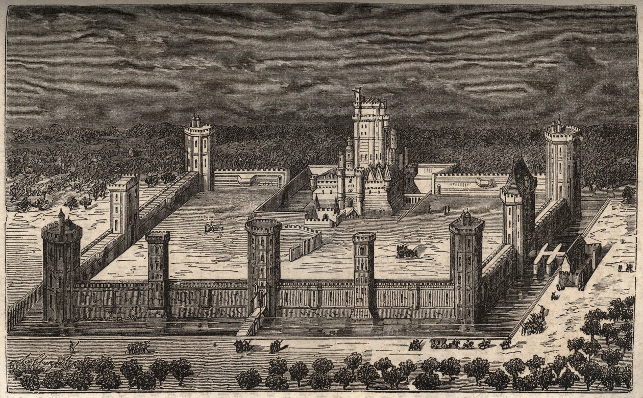 Le château de Vincennes au XVIIe siècle - gravure dans « Histoire de France » par Victor Duruy (1811-1894) - 1882 - French School