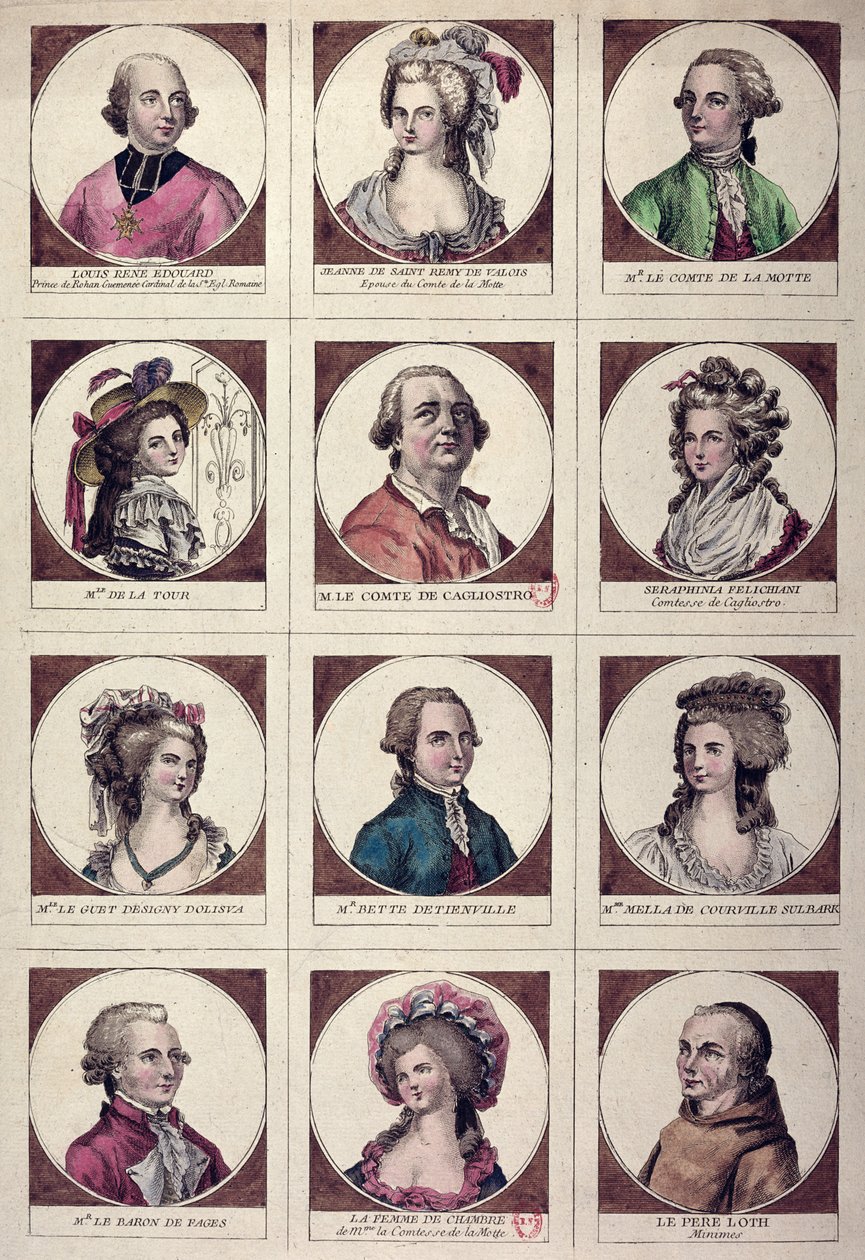 Les principaux personnages impliqués dans l