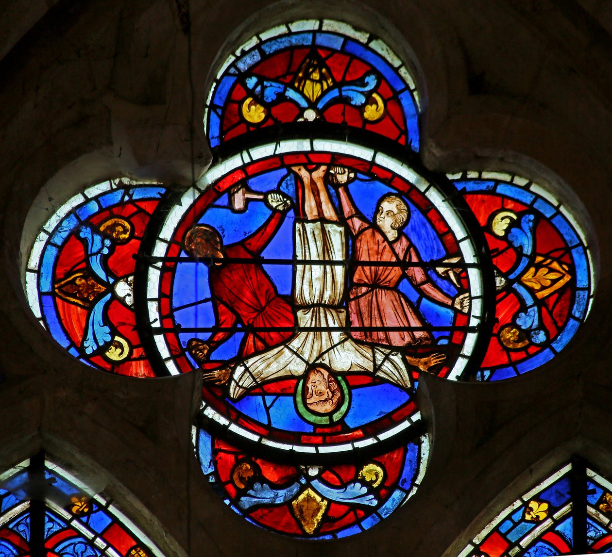 La crucifixion de Saint Pierre - French School