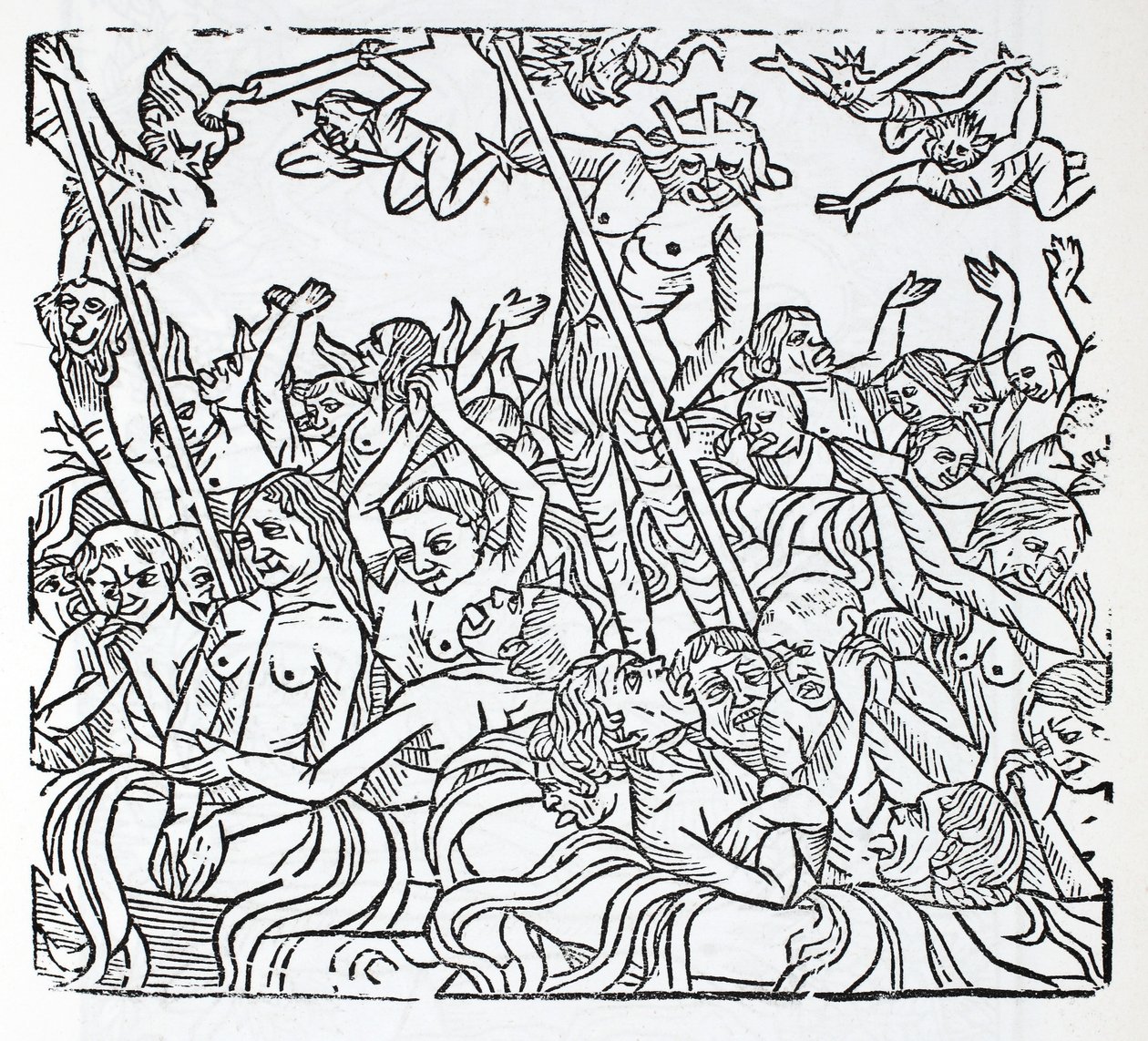 Les damnés en enfer - French School