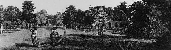 Les jardins de Carlton House, Pall Mall, de 