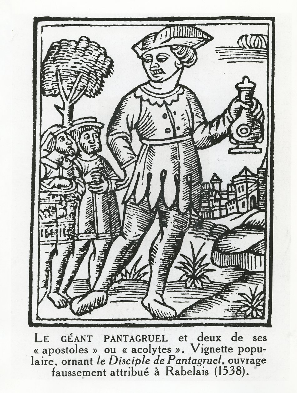 Le géant Pantagruel et deux de ses apôtres, tiré de 