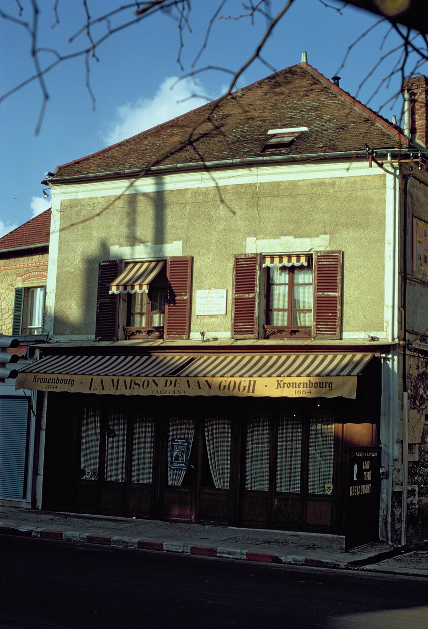 La maison où Vincent van Gogh (1853-90) a vécu en 1890 - French School