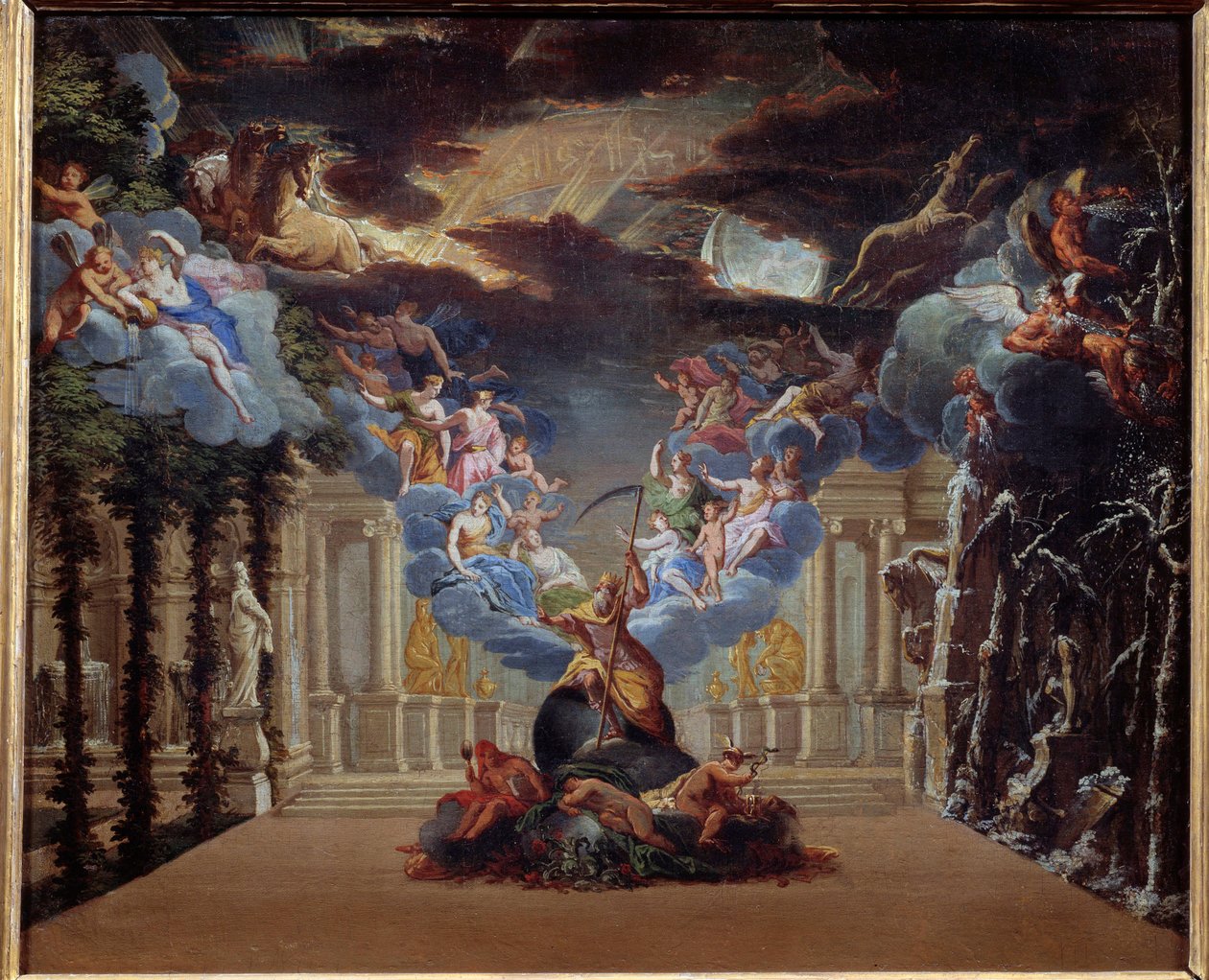 Le palais du temps, décor du prologue d
