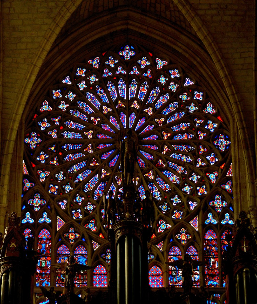 La rosace sud de la cathédrale Saint-Gatien, Tours - French School