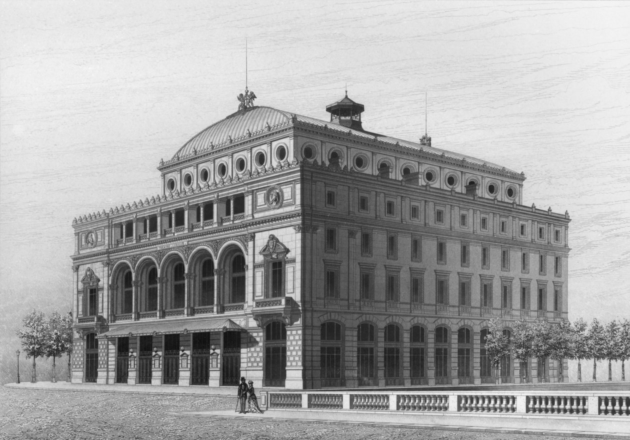 Théâtre Lyrique, maintenant le Théâtre de la Ville, Place du Châtelet, Paris - French School