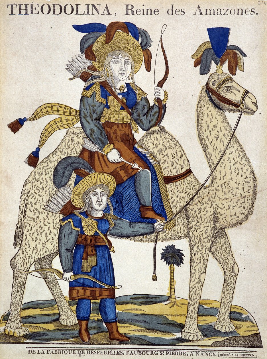 Théodolina, reine des Amazones. Image d