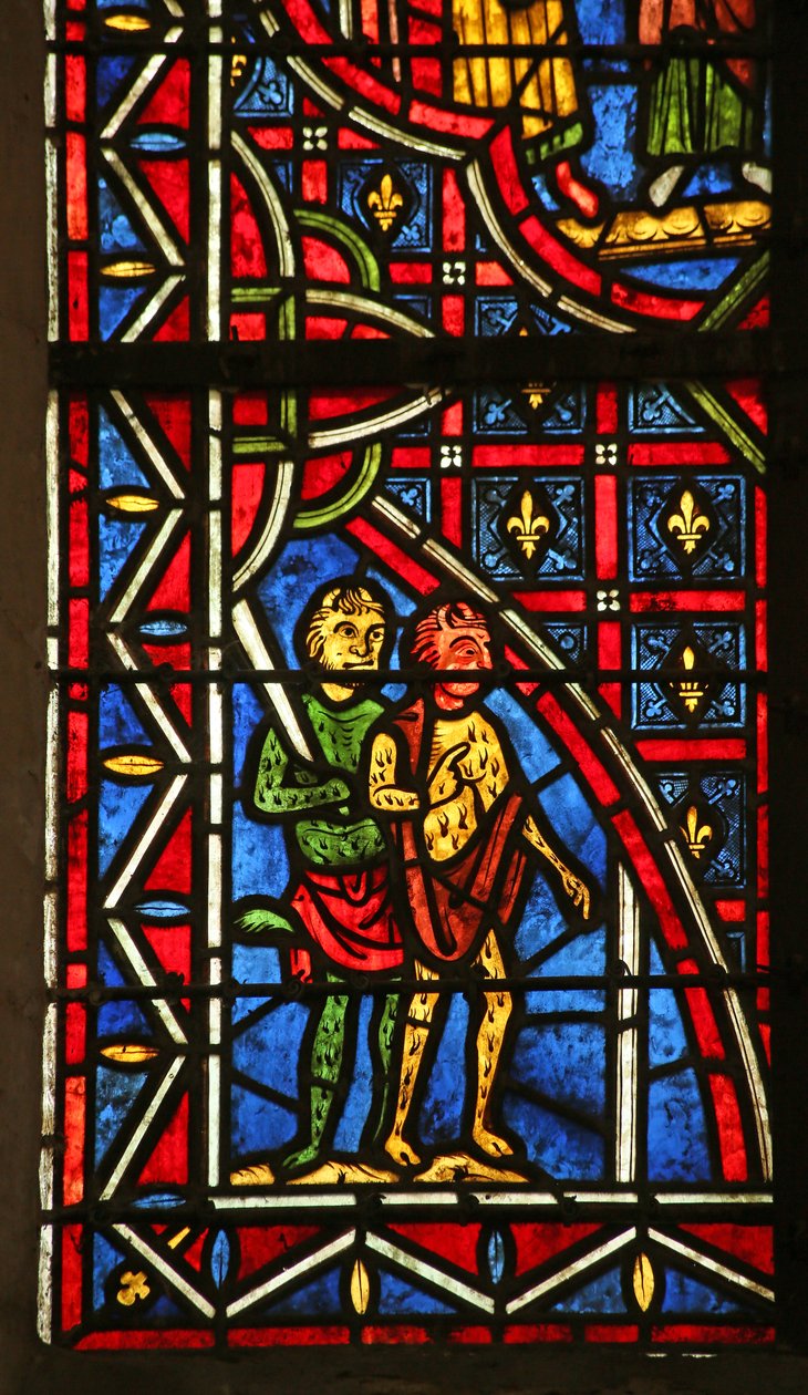 Théophile est tenté par des démons - French School