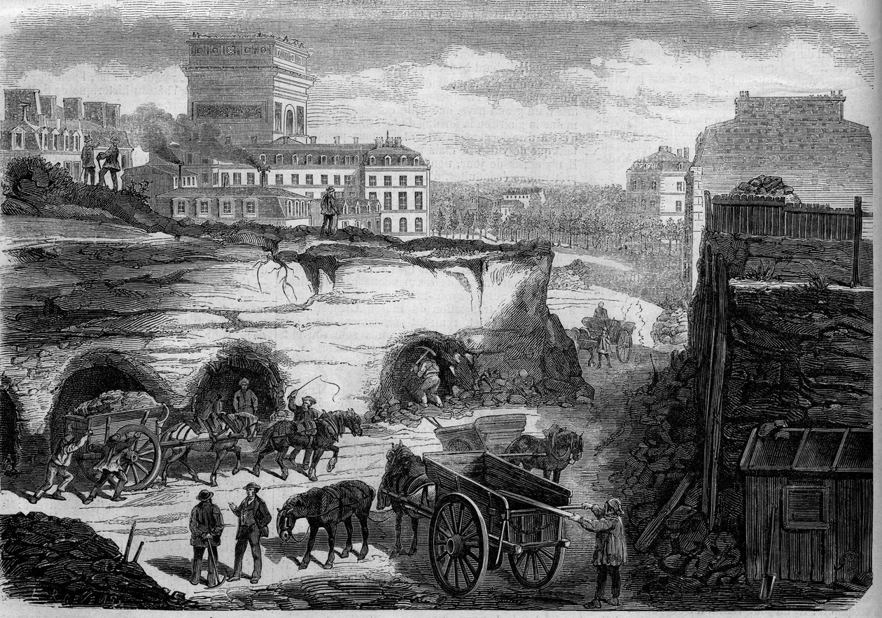 Transformations de Paris sous le Second Empire, Paris Haussmann : percement du boulevard du Roi de Rome (aujourd