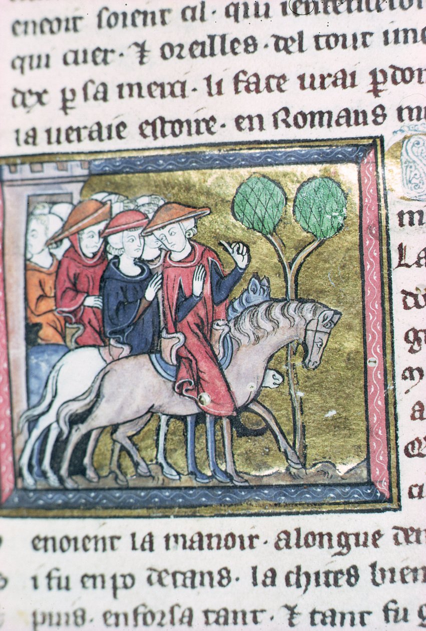 Voyageurs, du Roman de Jules César - French School