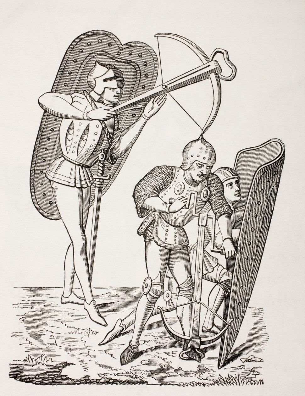 Deux arbalétriers français du XVe siècle, l