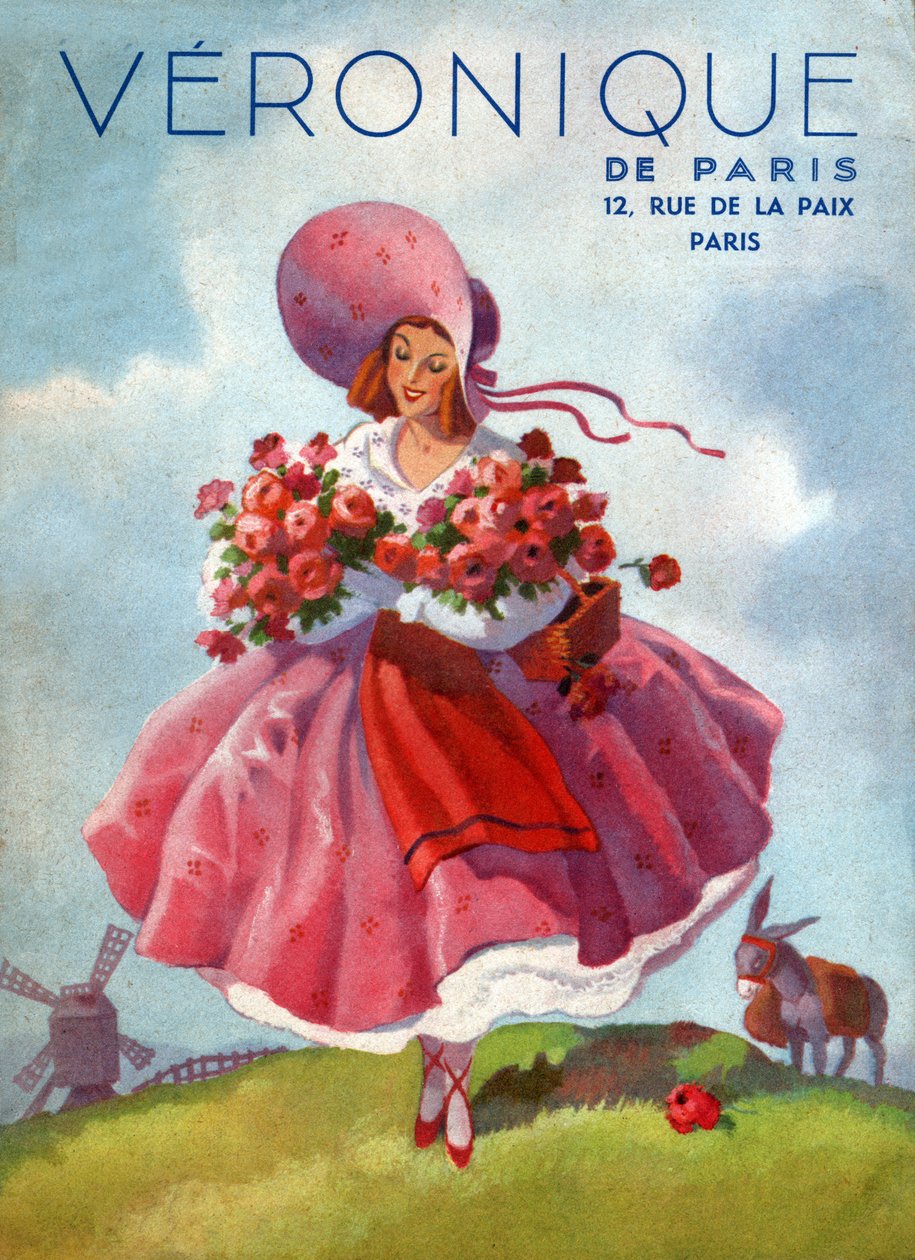 Robes Véronique, vers 1920 (gravure) - French School