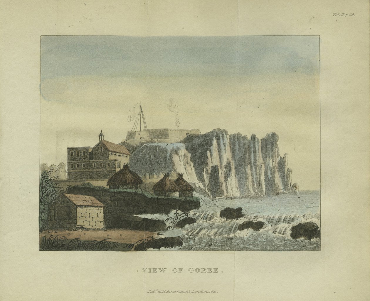 Vue de Gorée, 1821 - French School