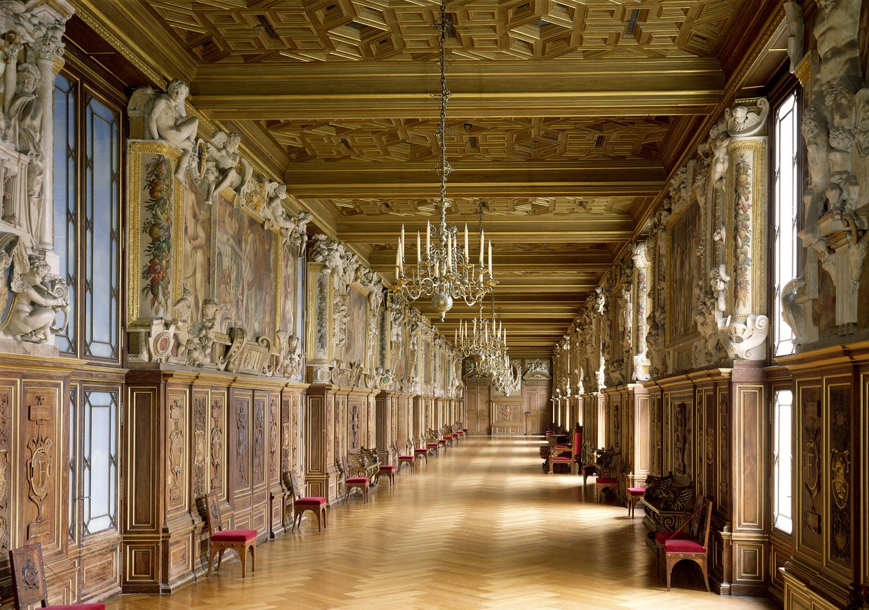 Vue de la Galerie François I, 1528-40 - French School