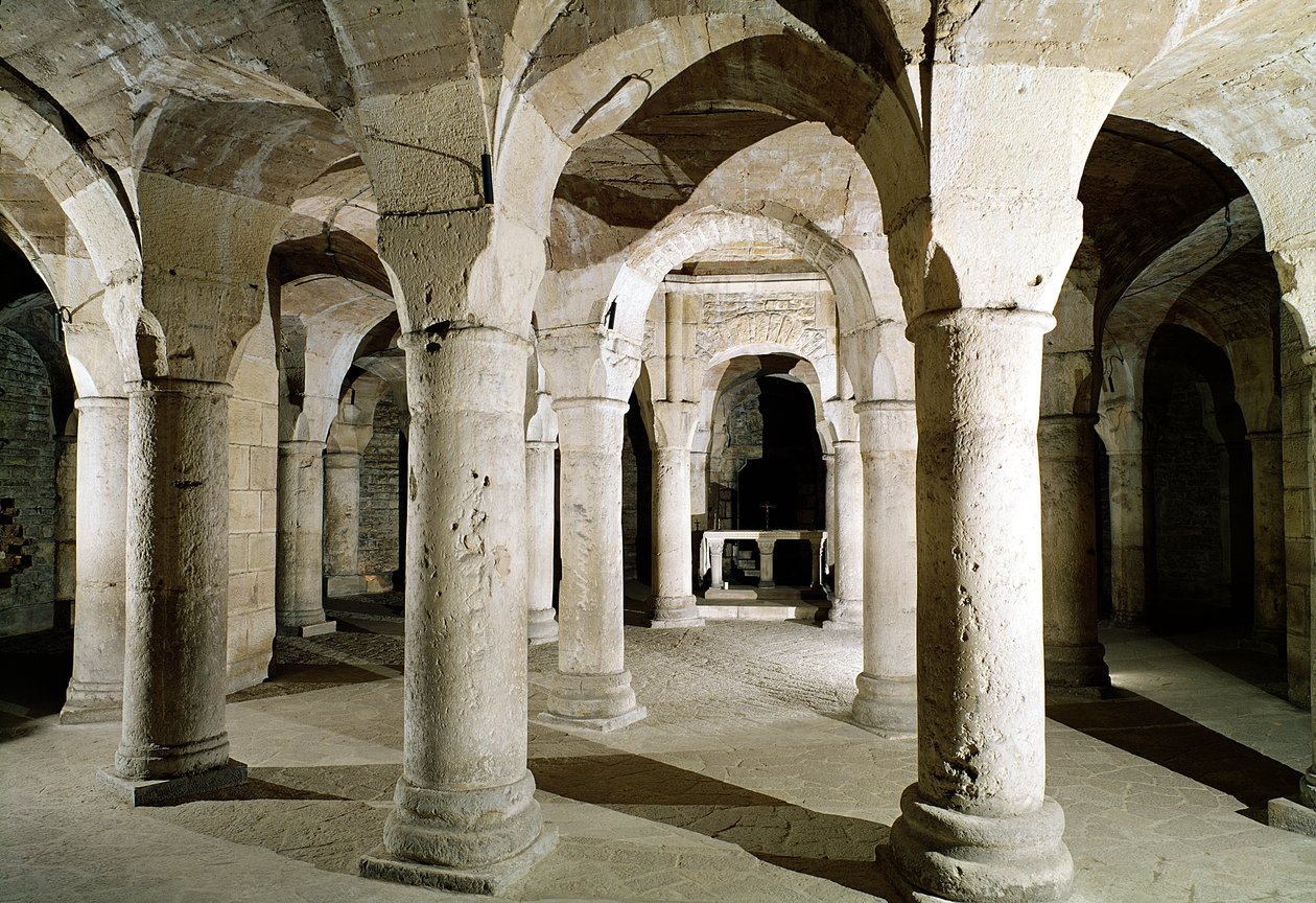 Vue de la crypte - French School