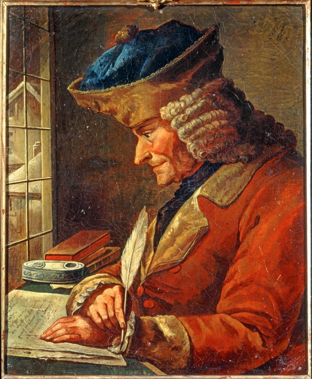 Voltaire (peinture sur toile) - French School