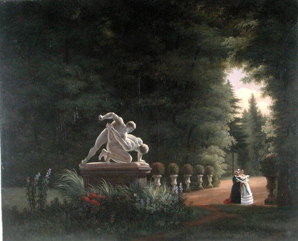 Promenade dans la Folie-Beaujon à Paris, c.1830 - French School